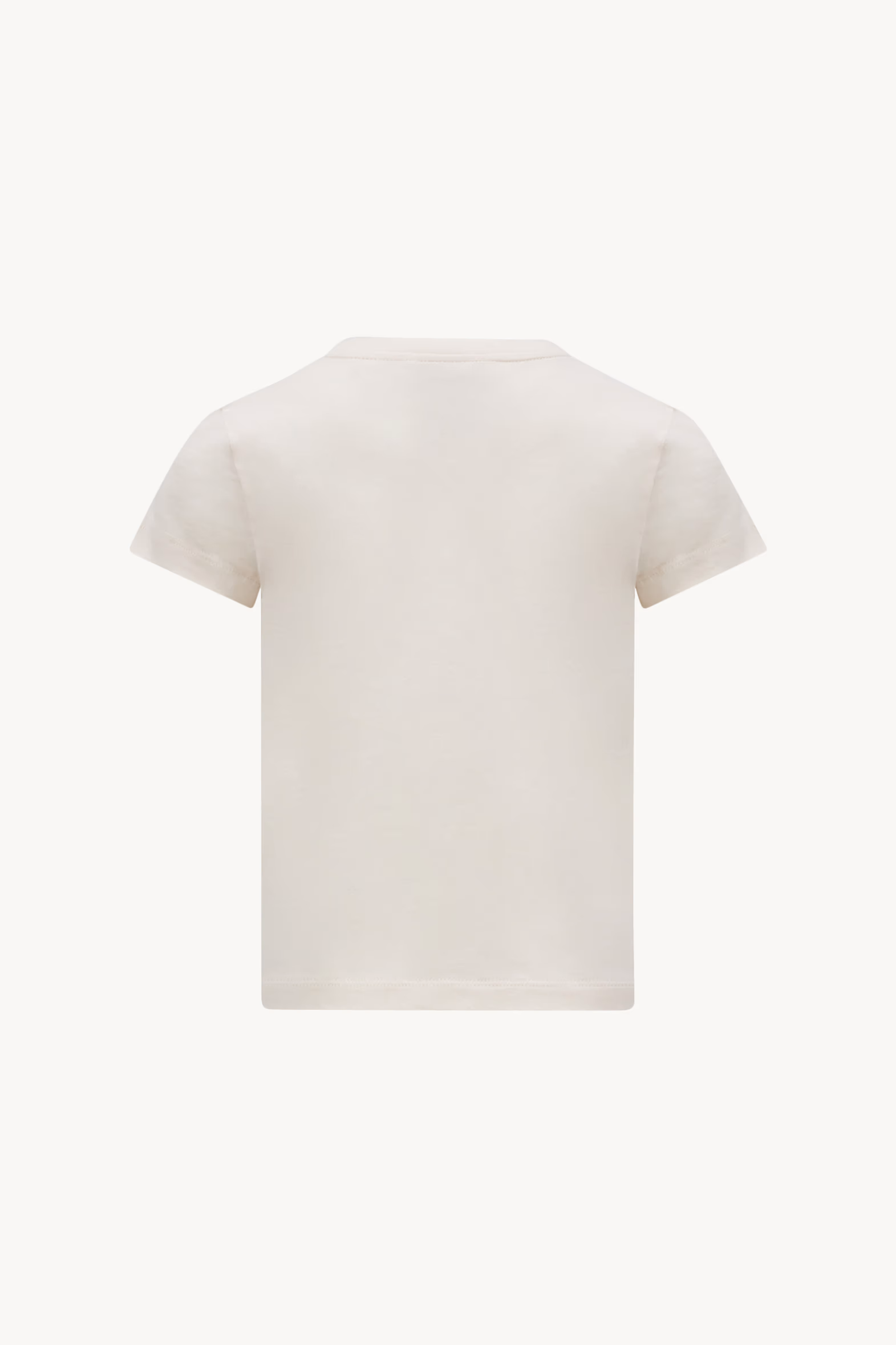 T-shirt en coton à logo brodé Fille Blanc Moncler 2